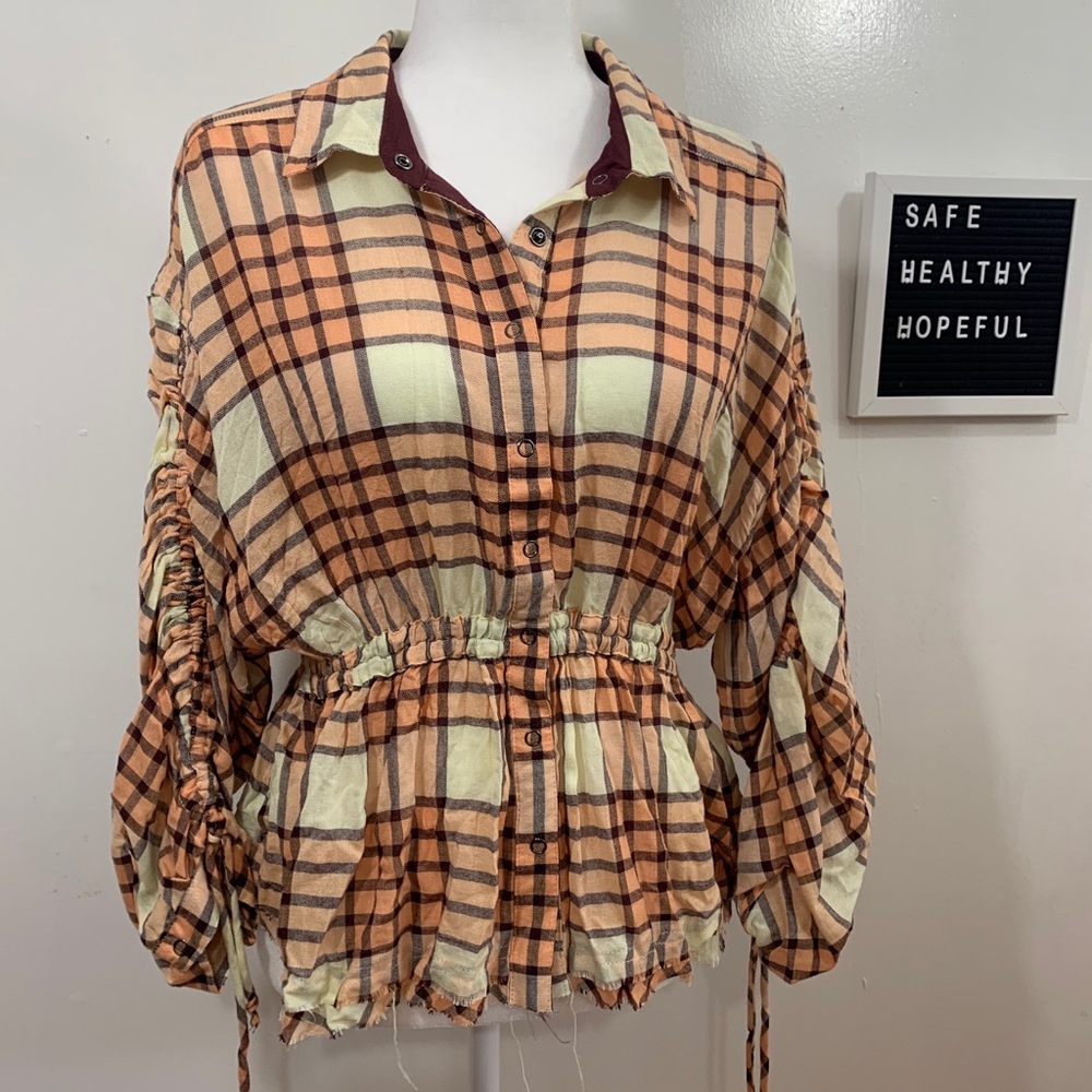 Free People Peach Tree Combo Top